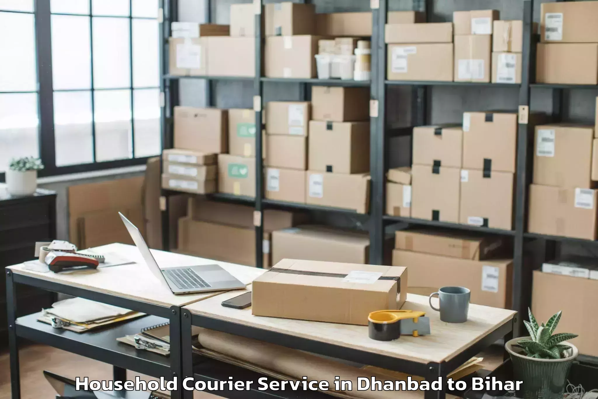 Affordable Dhanbad to Hathua Household Courier